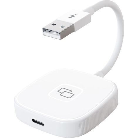 Adaptateur de miroir Carplay, Dongle de miroir filaire, dispositif de mise en miroir d'écran de téléphone pour téléphones IOS carrés (1/5)