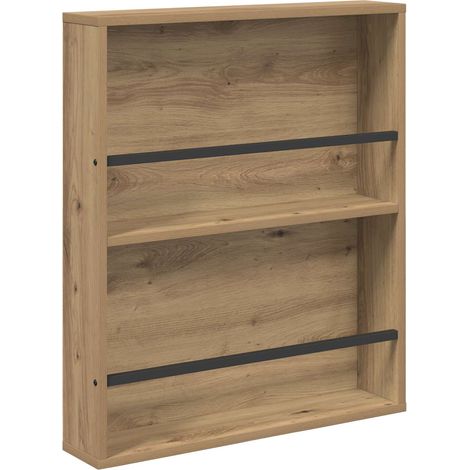 Maison Exclusive - Scaffale per riviste Rovere artigianale 60 x 12 x 70 cm