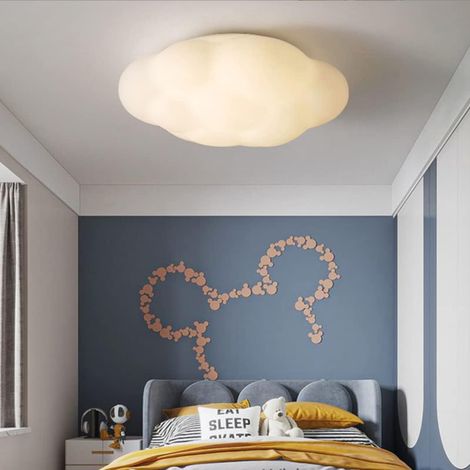 Niedliche Wolken-Wandlampe mit verstellbarem Licht, weiches PE-Material, künstlerisches Design, schützende Beleuchtung für Wohnzimmer und Kinderzimmer (1/4)