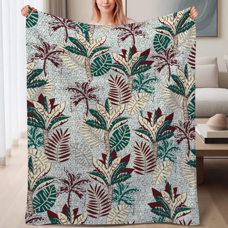 Couverture de lit en polaire, couverture de luxe douce en microfibre toutes saisons, décoration de chambre à coucher, cadeau pour femmes et hommes, 6080 pouces (1/4)