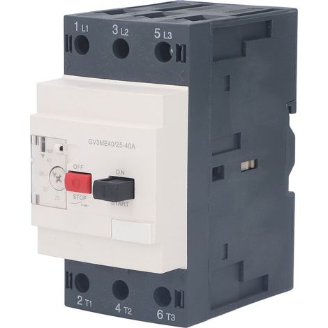 Protecteur de Moteur, Disjoncteur GV3ME40 25-40A AC690V, Protection de Circuit Monté sur Rail, Disjoncteurs Thermiques (1/5)