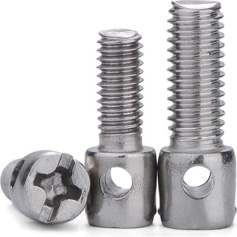 M4 M5 M6 Croix Trou Tête en Acier Boulon À Oeil Joint Voiture Vis 8mm 20pcs M5 (1/5)