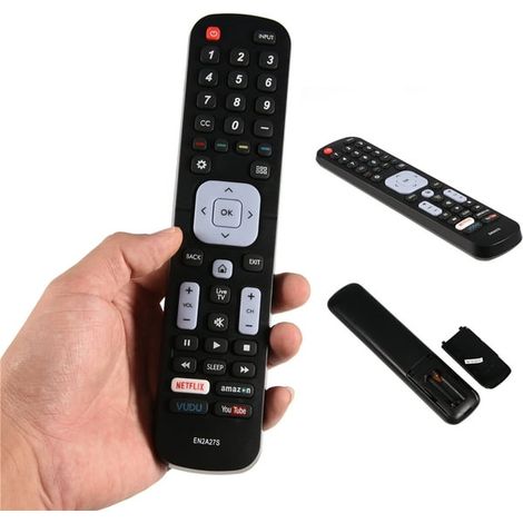 Mando a distancia TOPINCN para televisores Sharp, mando a distancia de repuesto EN2A27S para televisores Sharp LC-40N5000U / LC-43N5000U / LC-43N6100U (1/5)