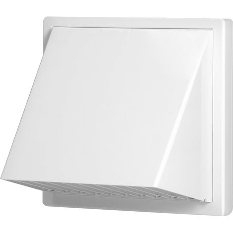 Grille Ventilation - 1 Pièce - ABS - Clapet Anti-Retour - Sortie VMC Murale - Blanc 150 mm (1/5)
