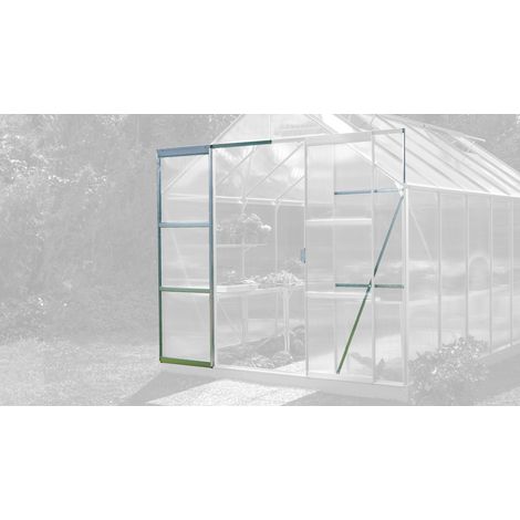 Vitavia Erweiterungsset zur Doppelschiebetür für Gewächshäuser "Merkur" und "Meridian 1", aluminium eloxiert (1/5)