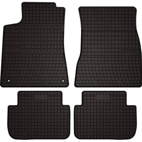 Tapis de sol en caoutchouc pour : Mercedes CLK W209 coupé (1997-2009) - noirs, sur mesure (1/5)