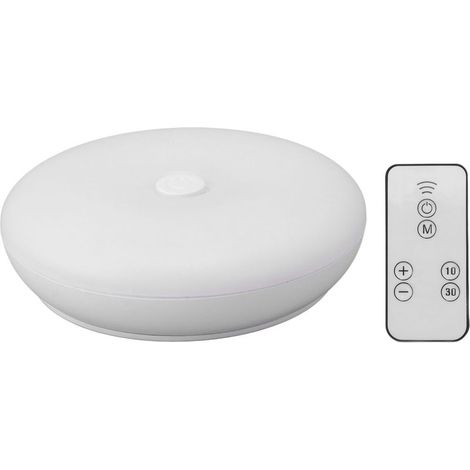 Applique murale LED 3,7 V avec télécommande, lampe de chevet LED sans fil, adhésive, blanc chaud (1/5)
