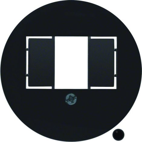1930 Enjoliveur pour chargeur USB A+A noir - HAGER 104001