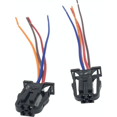 Connector 3B0 972 732 is a 4-pin connector for rear lights, heated seats, and turn signals in Volkswagen and Audi vehicles. (3B0972722) (1/4)