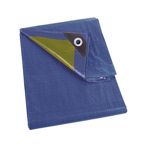 Bâche - Bleu/Kaki - Résistant - 5 x 6 m 110-0506 RI17402