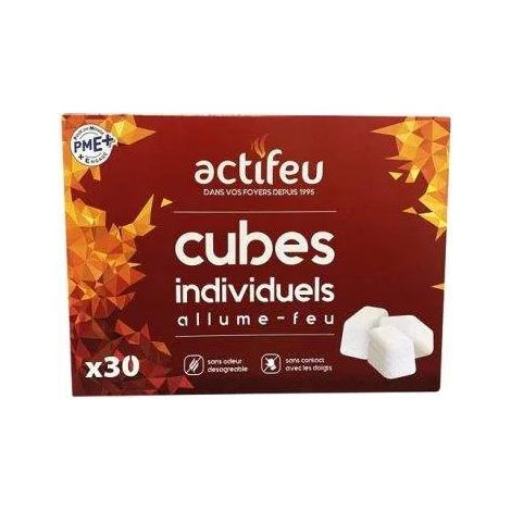 Avviatore di fuoco inodore 30 cubetti Actifeu