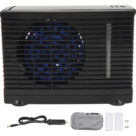 Crezuo 12V DC Tragbare Klimaanlage mit 2 einstellbaren Geschwindigkeitsstufen für Autos, LKWs und Wohnmobile.