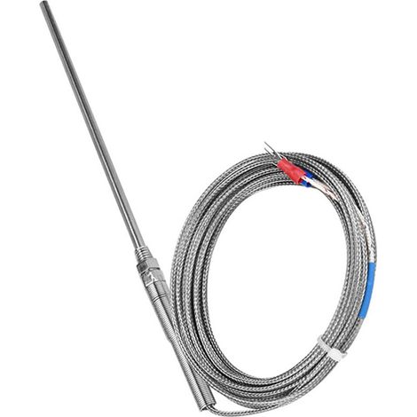 Temperaturfühler Typ K, Thermoelement, M8-Gewinde, 150 mm Länge (1/5)