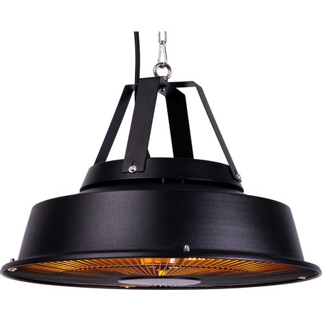 Fornorth Heizstrahler Ceiling Heater Comfort 1500W, schwarz