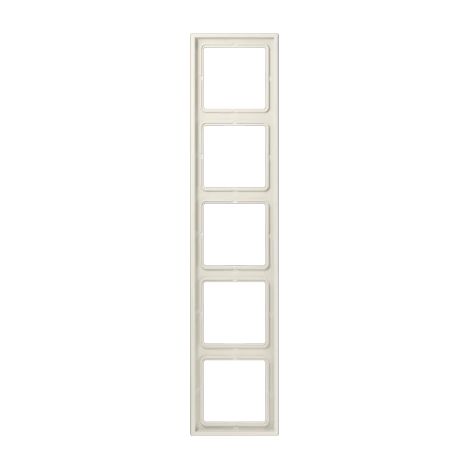 Jung Telaio quintuplo, LS 990, IP 44, duroplastica, bianco, montaggio verticale e orizzontale LS 985 W