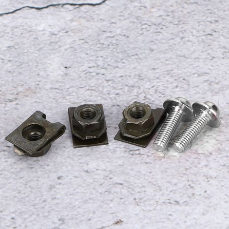 100-teiliges 16-mm-Motorradverkleidungsschrauben-Set mit Muttern und Unterlegscheiben
