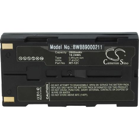 vhbw Akku kompatibel mit Righton K-Plus 3, Retinomax 3 Medizintechnik (2600mAh, 7,4V, Li-Ion)