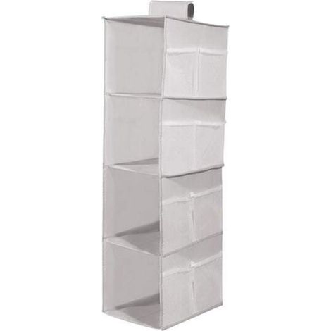 Un organisateur de penderie suspendu, pratique et pliable, qui maximise l'espace de rangement. Sa conception repliable le rend idéal pour les voyages, tout en restant fin et respirant. (1/5)