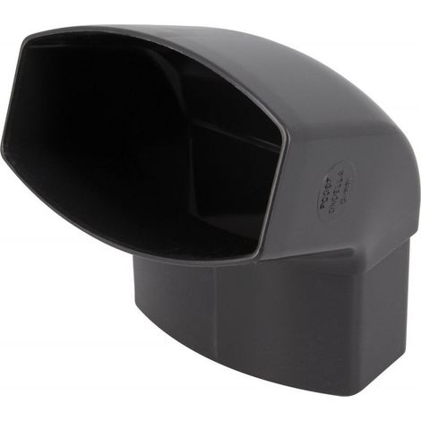 Coude 67.3° mâle / femelle pour gouttière Pcua PVC