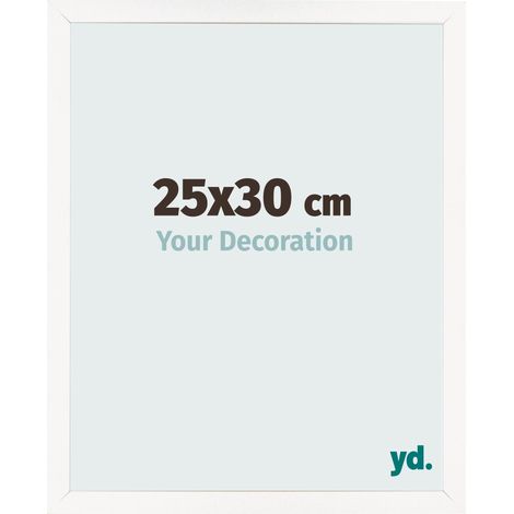 yd. - Cadre photo 25x30 - Blanc Brillant - MDF - Bologna