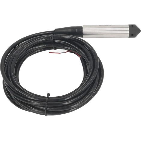 Capteur de niveau de liquide de type jetable, sonde en acier inoxydable, transmetteur d'eau intégré, DC 12-30V, 4-20mA, 0-10m / 0-32,8 pieds (1/5)