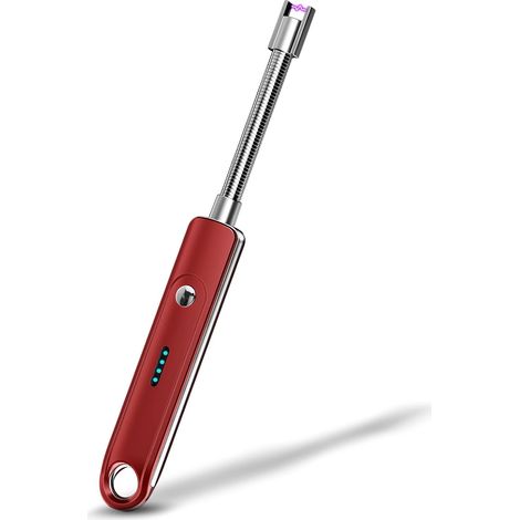 Accendino elettrico per candele, accendino per candele ad arco senza fiamma ricaricabile tramite USB con collo a 360 gradi antivento per accendini per candele, caminetti, cucine, barbecue, fornelli da (1/4)