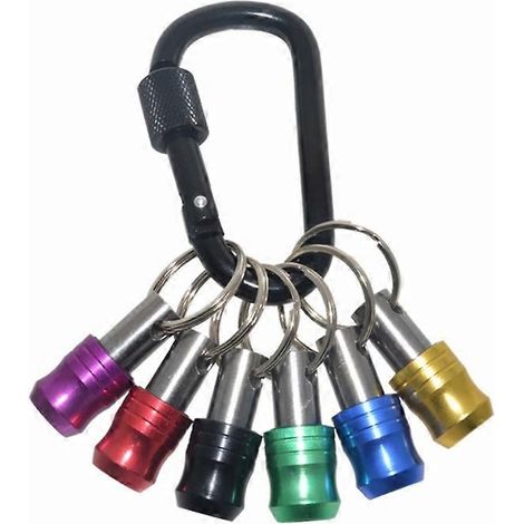 Porte-embouts hexagonaux 6 pièces 1/4" - Outil de transport et d'organisation pratique (1/5)