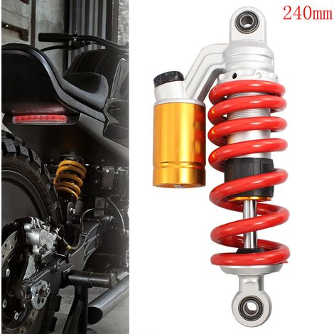 Pièces de modification pour motos sportives, amortisseur arrière rouge de 240 mm avec pompe, amortisseur central