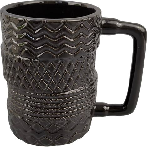 380 ml Keramik-Kaffeebecher mit nordischem Reifendesign, ideal für die Küche (1/5)