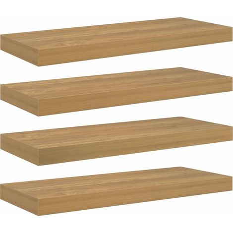 Étagère Murale 4 pc Marron 60 x 23,5 x 3,8 cm Bois d'ingénierie vidaXL