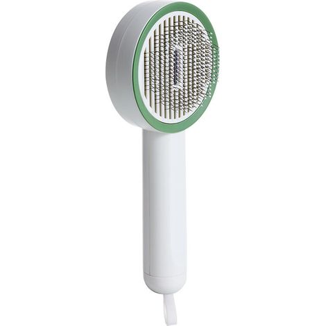 Brosse Chiens Chats, Autonettoyante Brosse poils morts pour chat chien, Enlèvement Efficace jusqu'à Poils Morts et Poils Tomentose, adapté pour les Chiens Chats cheveux courts et longs,Blanc (1/5)