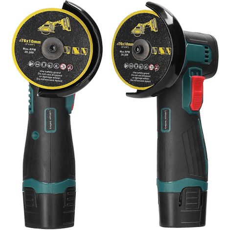 3-Zoll-Elektro-Winkelschleifmaschine mit Bürstenmotor, multifunktional, handgeführt, Lithium-Akku