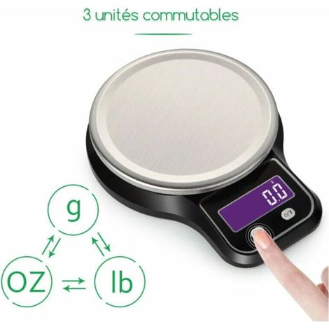 Portable electronic kitchen scale for home use (5kg/1g) (1/5)