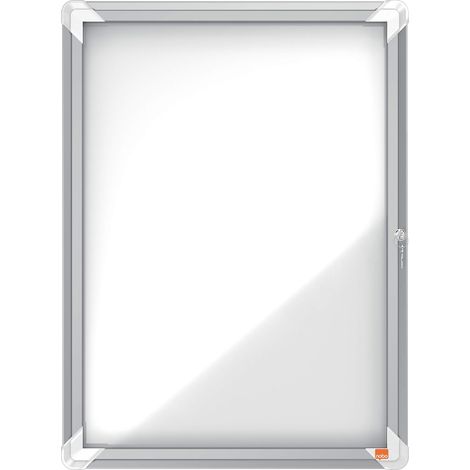 Nobo Bacheca Magnetica per Esterno con Serratura, 4 x A4, Gamma Premium Plus, Bianco, 1902577 (1/5)