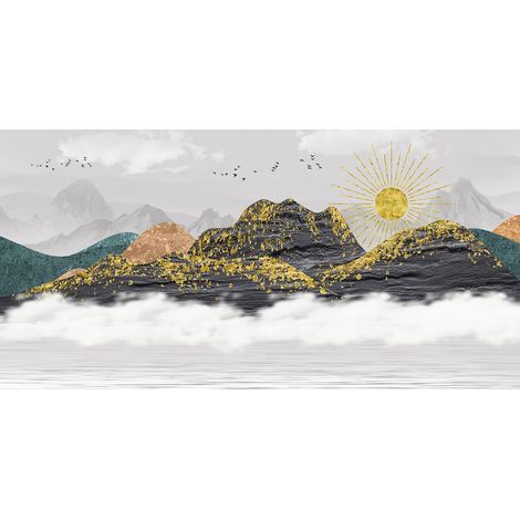 Papier peint panoramique - Paysage Design - 130 cm x 65 cm (1/2)