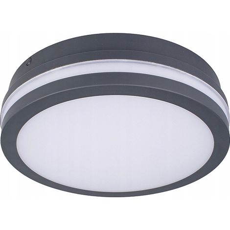 Kanlux Plafonnier LED Beno 18W - Graphite - Détecteur de mouvement - Étanche IP54 - Économie d'énergie (1/3)