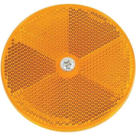 Neilsen Amber Round Reflector Light Rear Trailer Reflectors Caravan Bike