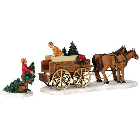 Christmas Tree Wagon Set of 2 Cod. 43451