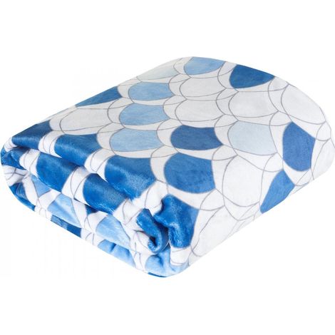 Couverture de canapé, de Fauteuil, Plaid - Couvre-lit Kloe - Salon (Bleu foncé, 200 x 220 cm) (1/5)