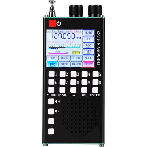 Micro Radio double système FM AM SSB, récepteur de bande aérienne avec carte de décodage, Code de licence (1/5)