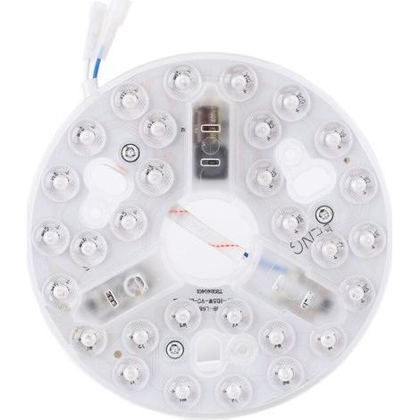 Kit de remplacement pour ventilateur de plafond à LED de 5,3 pouces, 3 000 K, 4 200 K, 6 500 K, intensité variable, 15 W, rond, 95 à 265 V (1/5)