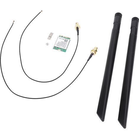 Carte réseau sans fil M.2 WiFi 6 1800 Mbps Bluetooth 5.2 RTL8852BE pour Linux avec antenne externe (1/5)