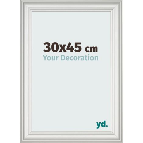 yd. - Cadre photo 30x45 - Blanc Patine - MDF - Lazio