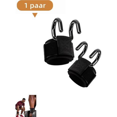 Ensemble d'une paire : crochet de traction, crochet pour dragonne, gant d'assistance, dispositif de suspension pour barre de traction, poignée antichute, noir. (1/5)