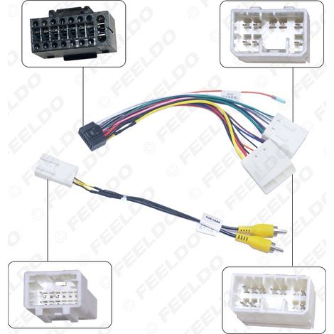 Compatible with entry-level models in the Geely Emgrand EC7 series (2008-2019), audio/video upgrade cable, power cable for large-screen Android navigation system (1/5)