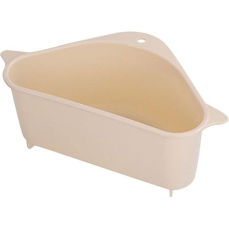 Égouttoir À Vaisselle Mural Trépied, Égouttoir À Vaisselle Multifonctionnel, Égouttoir À Vaisselle, Égouttoir À Vaisselle, Porte-éponge pour Cuisine,Beige-26x14.2x10cm (1/5)