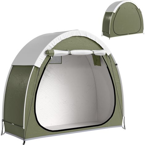 Fahrradzelt für 2 Fahrräder Fahhrradgarage mit Belüftung UPF50+ Wasserdicht 210D Oxford 200 x 80 x 170 cm