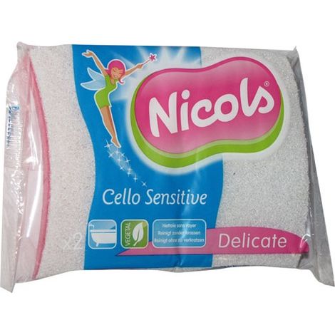 Tampon bianco con spugna Cello Sensitive X2 - Nicols