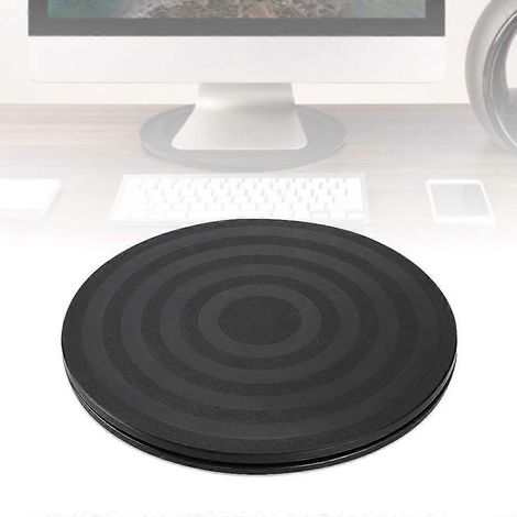 Platine vinyle rotative, plateau pivotant à 360° pour téléviseur, support pivotant, plateau rond universel avec roulement à billes en acier noir (1/4)