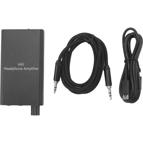 300 Ohm Ampli de Casque HiFi Écouteur Ampli 3 5 mm AUX Input Output Rechargeable Ampli pour MP4 Mobile Téléphone (1/5)